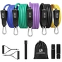 Еспандер U-Powex Resistance bands набір 5шт 150LB до 68кг (UP_1040_150LB) - зменшене зображення 9