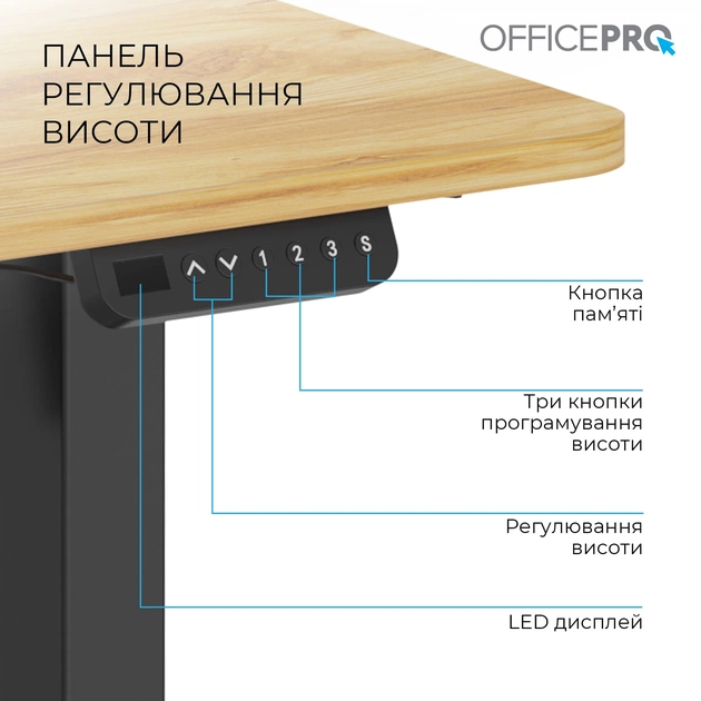 Комп`ютерний стіл OfficePro ODE1470LW - зображення 5