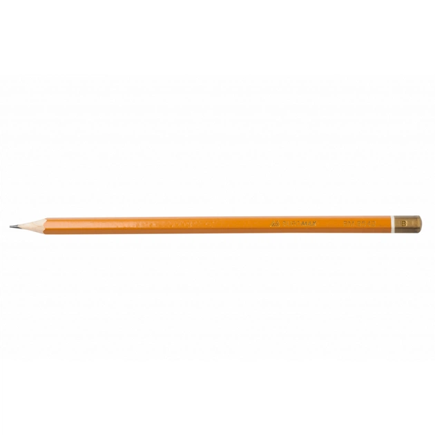 Олівець графітний Buromax Professional B без гумки Жовтий (BM.8542-12) - зображення 1