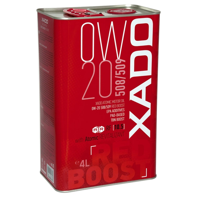 Моторное масло Xado 0W-20 508/509 Red Boost, 4 л (ХА 25294) - изображение 1