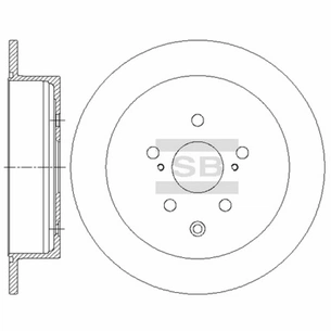 Гальмівний диск HI-Q SD4035 зображення 1