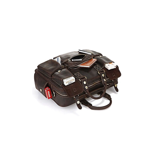 Сумка Vintage Коричневая (14052) - изображение 8