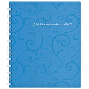 Блокнот Buromax spiral side, В5, 80sheets, Barocco, square, blue (BM.2419-614) зображення 1