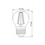 Лампочка TITANUM Filament G45 4W E27 2200K бронза (TLFG4504272A) - preview 3