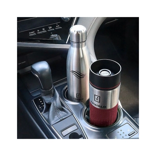 Термокружка Tavialo + 2 ущільнювальних кільця 420 мл Бордовий (190420103) - зображення 6