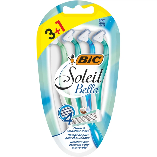 Бритва Bic Soleil Bella 3+1 шт. (3086123220546) - зображення 1