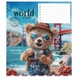 Зошит Школярик The World of Bears 12 аркушів клітинка (012-3443K) - зменшене зображення 3