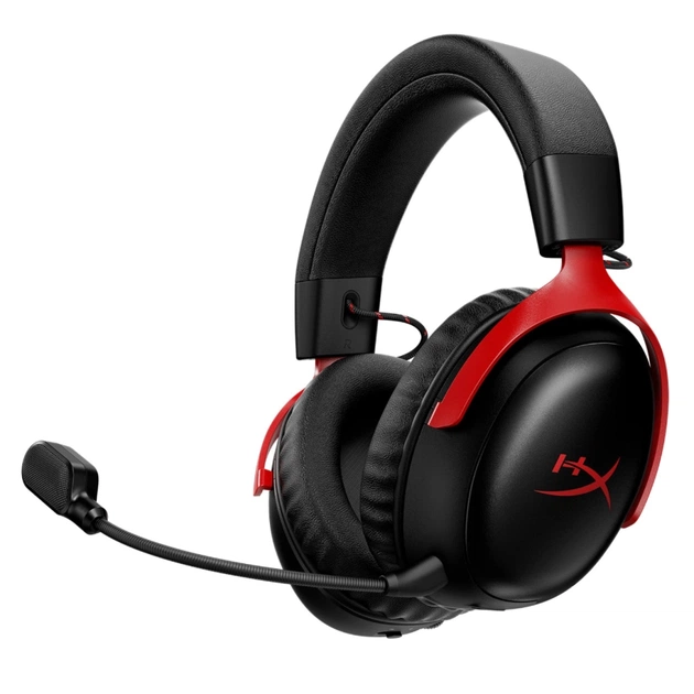 Навушники HyperX Cloud III S Wireless/USB-A/USB-C Black/Red (A59Z0AA) - picture 1