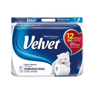 Туалетний папір Velvet Делікатний 3 шари 12 рулонів 153 відриви (5901478999092) зображення 1
