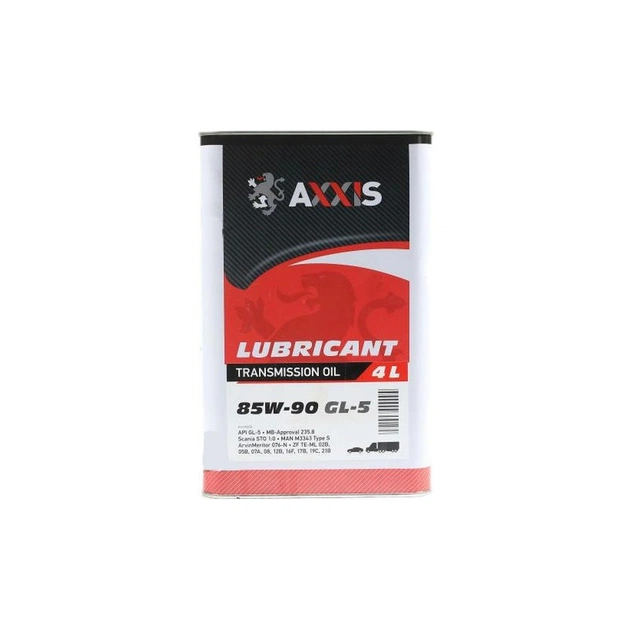 Трансмісійна олива AXXIS 85w-90 4л (AX-2072) - зображення 1