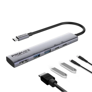 Концентратор Promate USB Hub 5 ports linkhub-5x (linkhub-5x) зображення 1