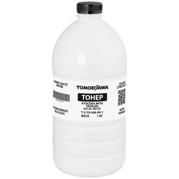 Тонер Kyocera Mita TASKalfa 3212i/4012i, 1 кг Tomoegawa (TSM-KM-09-1) - изображение 1