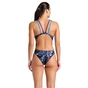 Купальник Arena Rockin Swimsuit Swim Tech Mult 008159-889 чорний, синій, фіолетовий 40 (3468337406525) - уменьшенное изображение 2