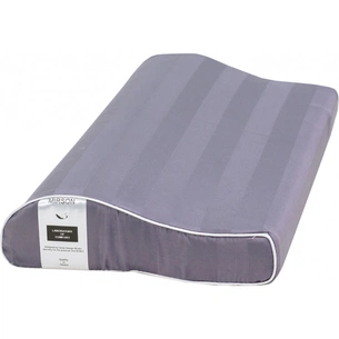 Подушка MirSon ортопедична 6110 Noble stripe Graphite Kiddy Boy 50х29х5/8 (2200003262643) зображення 1