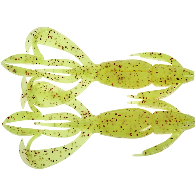 Силикон рыболовный Keitech Crazy Flapper 2.4" (10 шт/уп) кpal01 chartreuse red flk (1551.14.47) - изображение 1
