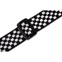 Ремінь для гітари Levy's Print Series Guitar Strap Black And White Checkers (MP-28) - зменшене зображення 3
