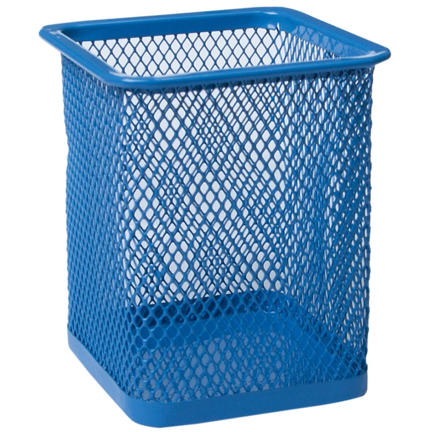 Підставка для ручок Buromax квадратна, металева, синя (BM.6201-02) - picture 1