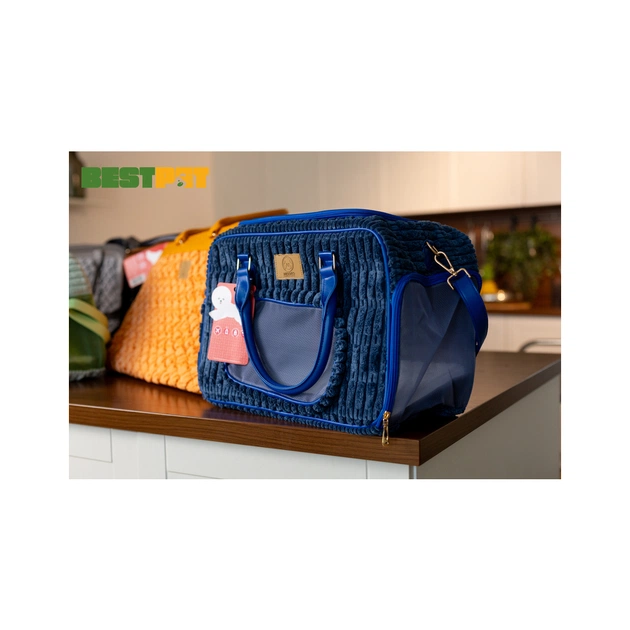 Переноска для тварин MISOKO&CO 41.5x23x28 см темно-синя (YIWUMSK70159) - picture 6