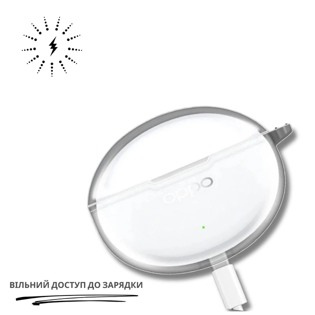 Чохол для навушників BeCover для OPPO Enco Air4 Pro (ETEA1) Transparent (714836) - picture 4