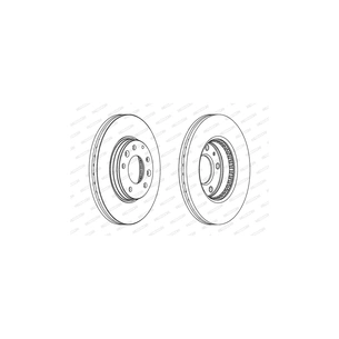 Гальмівний диск FERODO DDF1210C зображення 1