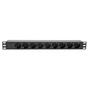 Силовий блок Kingda 19" 1U 9xSchuko, С14, без кабелю (KD-GER(16)N1009WKPB19A-C14) - зменшене зображення 1