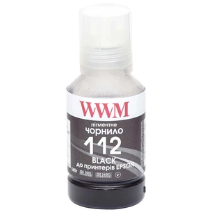 Чорнило WWM Epson L11160/6490 №112 140г Black pigmented (E112BP) зображення 1