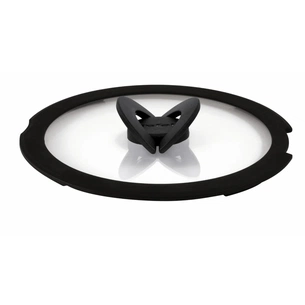 Кришка для посуду Tefal Ingenio 28см, скло, силікон, прозоро-чорний (L9846753) зображення 1