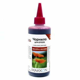 Чорнило Makkon для Epson L100/L200/L300/L800 250 мл magenta (IMN-EPS-L100-250M) зображення 1