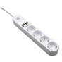 Мережевий фільтр живлення ColorWay CW-CHE44W, 4 розетки/4USB White 2M (CW-CHE44W) - зменшене зображення 3