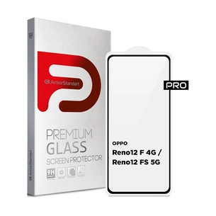 Скло захисне Armorstandart Pro OPPO Reno12 F 4G / Reno12 FS 5G Black (ARM81826) зображення 1
