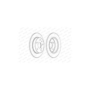 Гальмівний диск FERODO DDF2493C зображення 1