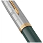 Ручка пір'яна Parker PARKER 51 Premium Forest Green GT  FP F (56 311) - зменшене зображення 5