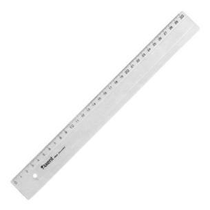 Лінійка Axent plastic, 30cm, clear (7330-А) зображення 1