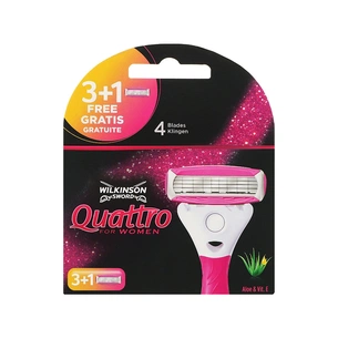 Змінні касети Wilkinson Sword Quattro For Woman 3+1 шт. (4027800114207) зображення 1
