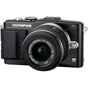 Цифровий фотоапарат Olympus E-PL5 DZK 14-42 mm + 40-150 mm Flash Air black (V205042BE010) - зменшене зображення 2