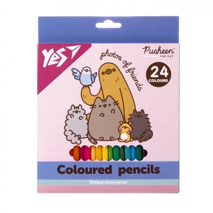 Олівці кольорові Yes Pusheen 24 кольорів (290771) зображення 1