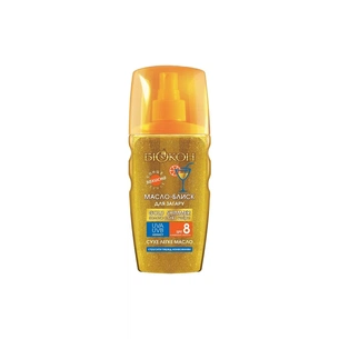 Засіб для засмаги Біокон Gold Shimmer Олія-блиск SPF8 160 мл (4820160038578) зображення 1