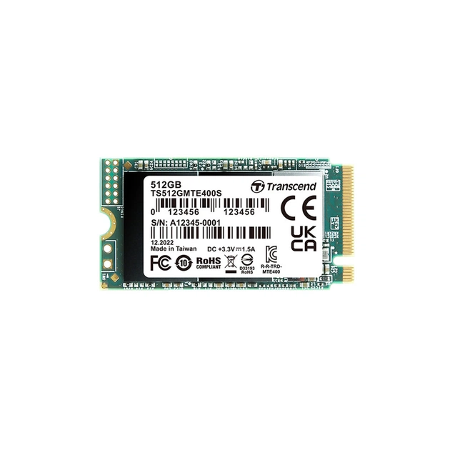 Накопичувач SSD M.2 2242 512GB Transcend (TS512GMTE410S) - зображення 1