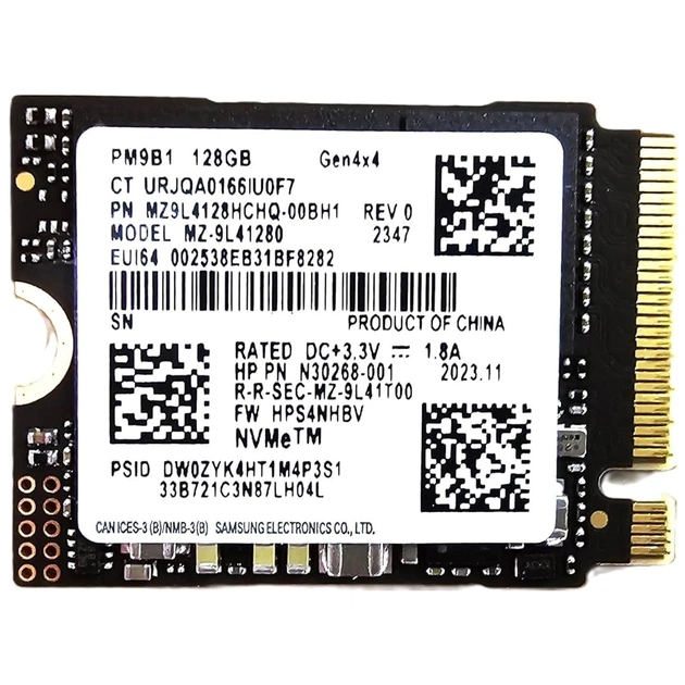 Накопитель SSD M.2 2230 128GB Samsung (MZ9L4128HCHQ-00BH1) - изображение 1