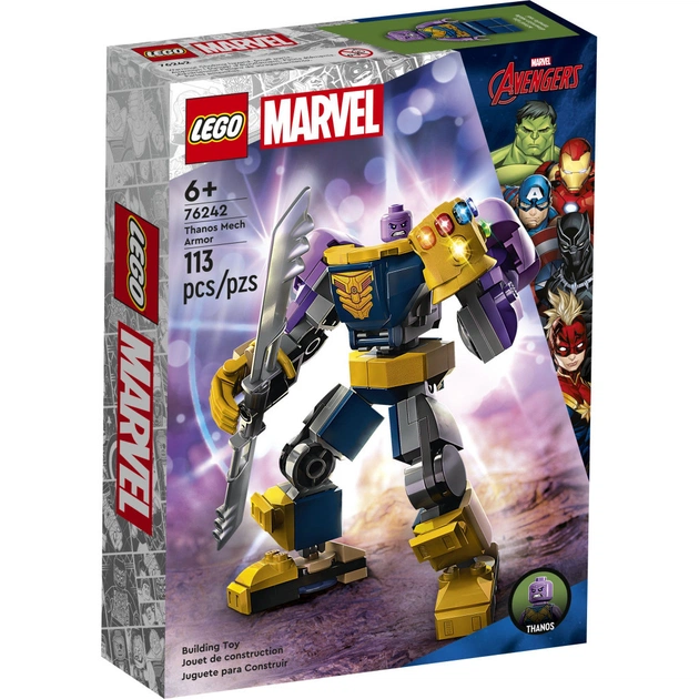 Конструктор LEGO Super Heroes Робоброня Таноса 113 деталей (76242) - изображение 1