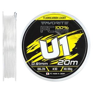 Флюорокарбон Favorite U1 FC 20m 30/0.91mm 106.2lb/48.18kg (1693.12.04) зображення 1