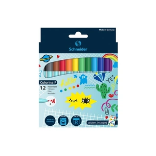 Фломастери Schneider COLORINA F (лінія 1 мм), 12 кольорів (S193091) изображение 1