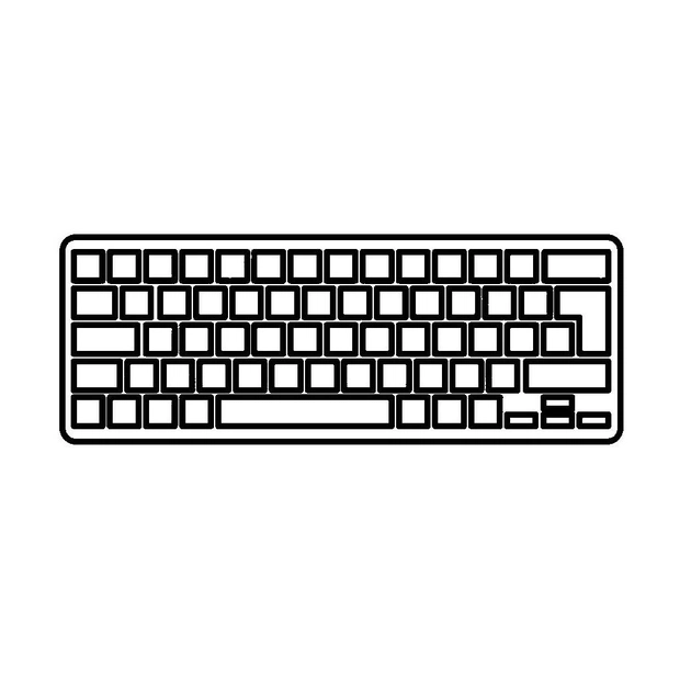 Клавиатура ноутбука LG LW60/LW65 черная UA (A43145) - изображение 1