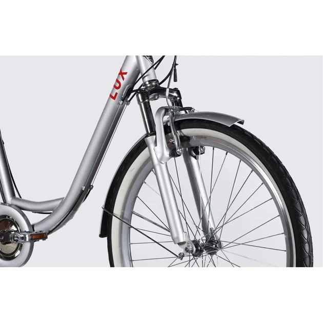 Електровелосипед Dorozhnik 26" eLUX Vbr FR рама-17" 36B 13А*г 500Вт 2026 срiблястий (ELB-D-26-297) - picture 4