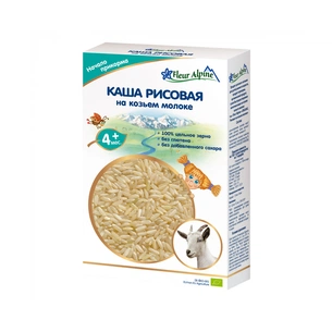 Дитяча каша Fleur Alpine Organic&Rice на основі козиного молока 200 г (4006303632210) зображення 1