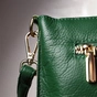 Сумка Vintage Жіноча з двома ременями з натуральної шкіри Зелена (22647) - зменшене зображення 12