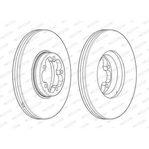 Гальмівний диск FERODO DDF2468-1 зображення 1
