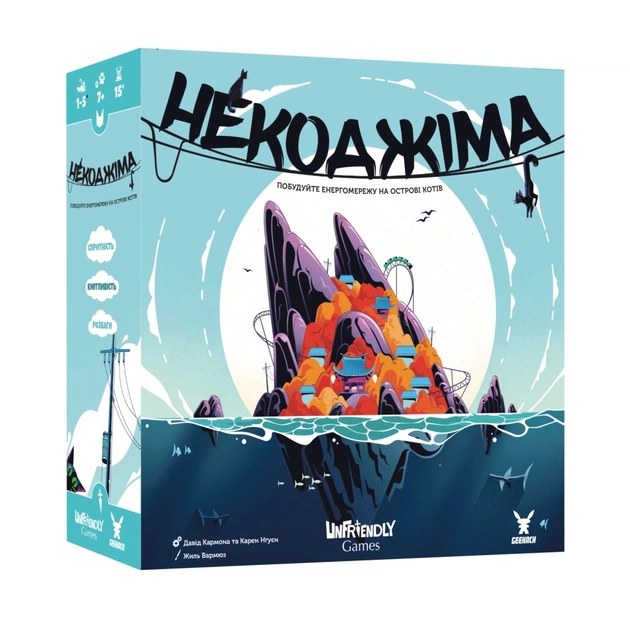 Настольная игра Geekach Games Некоджима (Nekojima) (укр.) (GKCH209nj) - изображение 1