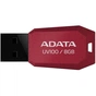USB флеш накопичувач ADATA 8GB DashDrive UV100 Red USB 2.0 (AUV100-8G-RRD) - зменшене зображення 1