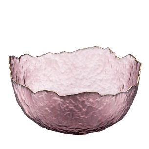 Салатник Ardesto Bell 19.5см, скло, рожевий (AR5005) зображення 1